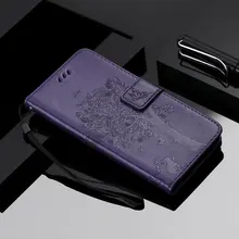 Fundas de cuero con ranuras para tarjetas y Marco abatible para Motorola Moto C E4 E5 G5 G5S G6 Plus, Fundas con soporte de mariposas y árboles D06Z