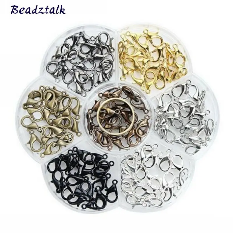 

Metal lobster clasp Zinc Alloy DIY Making Bracelets Necklaces Silver Gold Color Alloy Lobster Clasp Hook