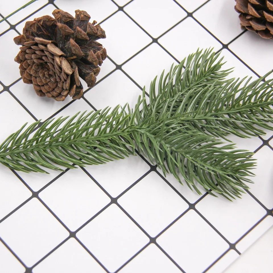 1Pack Artificial Flower Fake Plants Pine Branches Christmas Tree For Christmas Party Decorations Xmas Tree Ornaments Kids Gift in Artificial & Dried Flowers