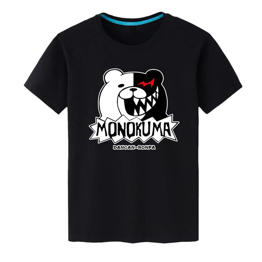 Аниме футболка Danganronpa косплей унисекс хлопок Повседневная летняя Топ Мужская