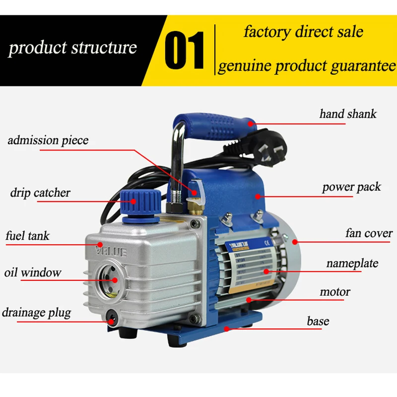 FY-1H-N Мини Воздушный Вакуумный насос 220 в воздушный компрессор lcd сепаратор ламинатор ОВК холодильные инструменты для ремонта