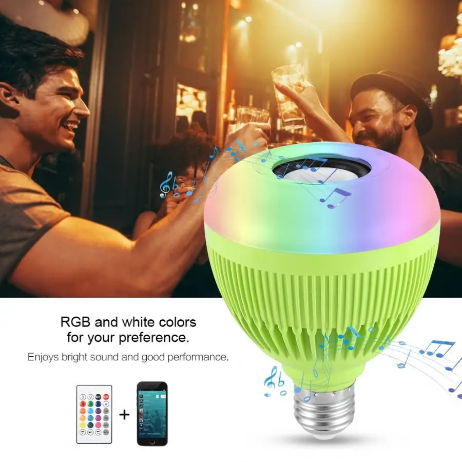 

led bulb LED Wireless Light Bulb Speaker RGB Smart Music Bulb led lamp e27