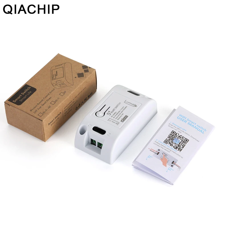 QIACHIP переключатель Wi Fi Беспроводной удаленного Управление модуля реле смарт