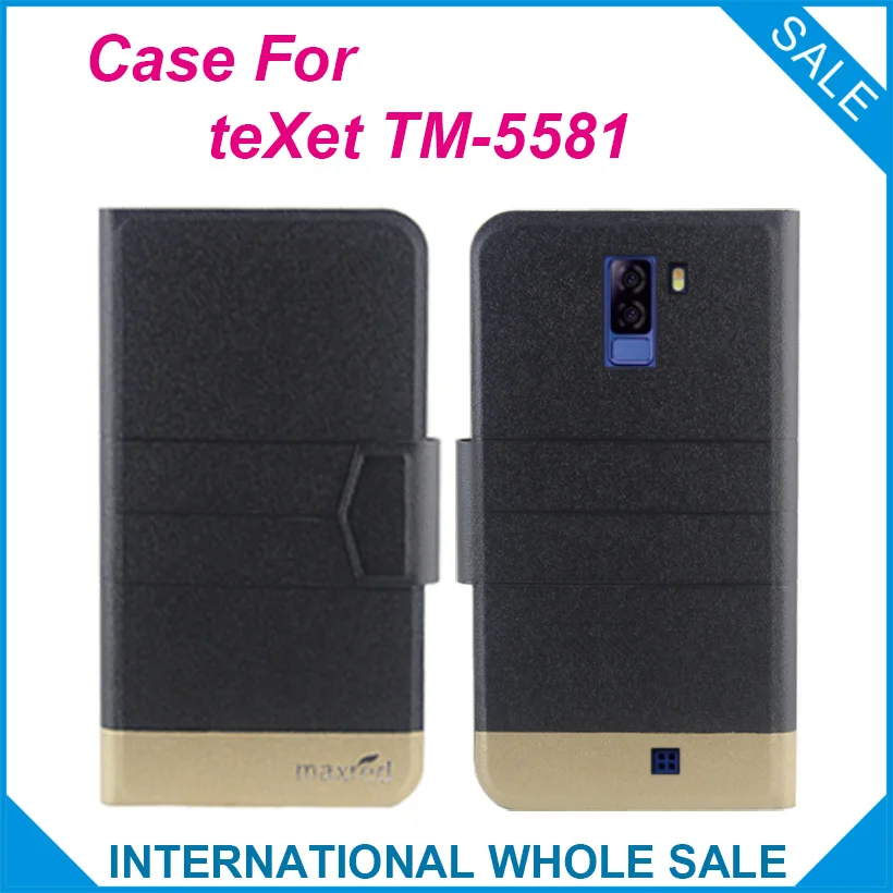 

5 Colors Original! teXet TM-5581 Case High Quality Flip Ultra-thin Luxury Leather Protective Case For teXet TM-5581 Cover Phone