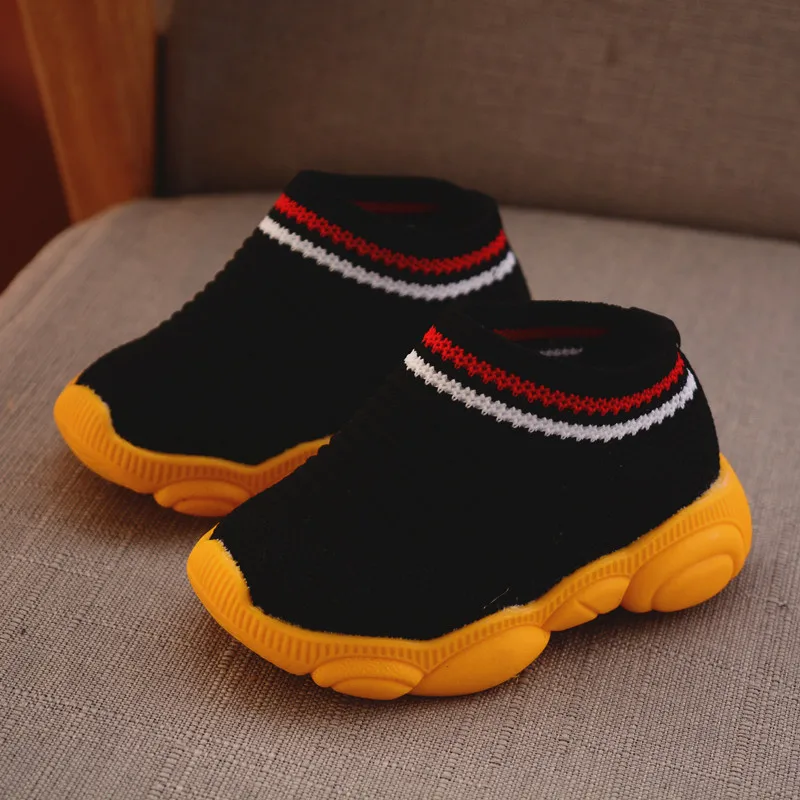 Весенняя повседневная детская обувь; модная дышащая мягкая спортивная обувь для ходьбы - Цвет: B
