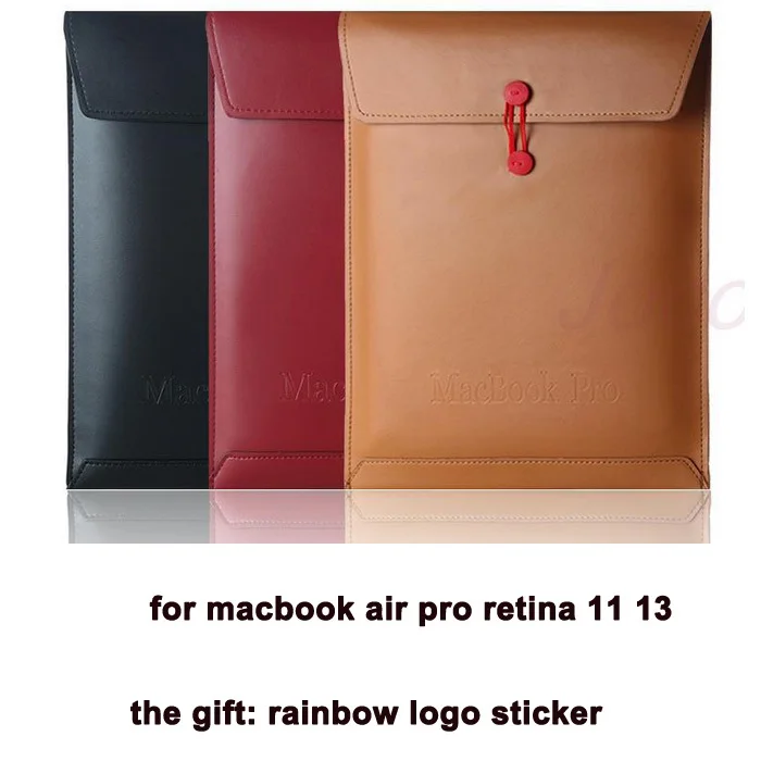 Чехол конверт из искусственной кожи для ноутбука сумка чехол Macbook Air 11 13 Pro