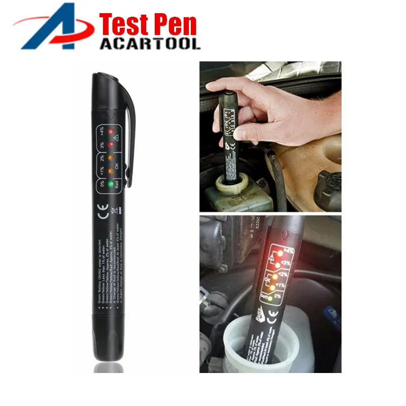 

Brake Fluid Liquid Tester Pen With 5 LED Car Auto Diagnostic Tool Mini Brake Fluid Tester For DOT3/DOT4 code reader scanner