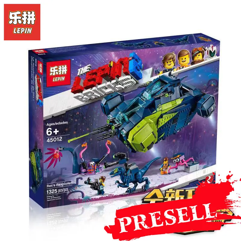 

New LEPIN 45012 Rex's Rexplorer Compatible Legoing 70835 Blocks Bricks Building Educational Toys Model Gifts Assembled