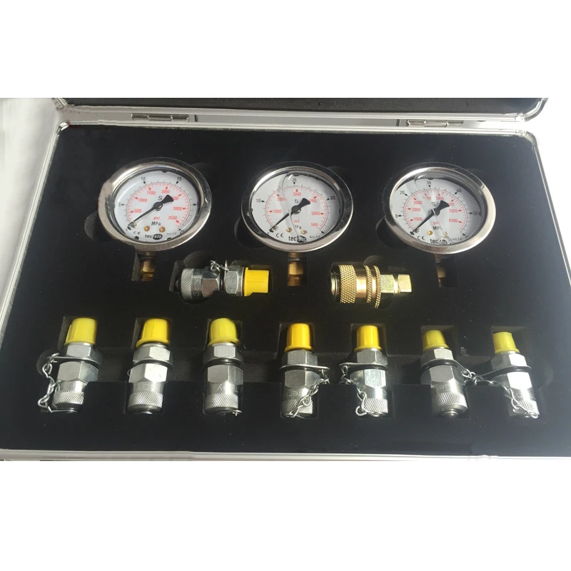 Портативный гидравлический испытательный манометр коробка механический ...