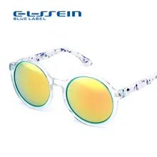 COLOSSEIN gafas de sol mujeres ronda ETIQUETA AZUL de estilo Retro Gafas de Sol 2017 de Lujo de Las Señoras gafas de sol gafas de sol mujer