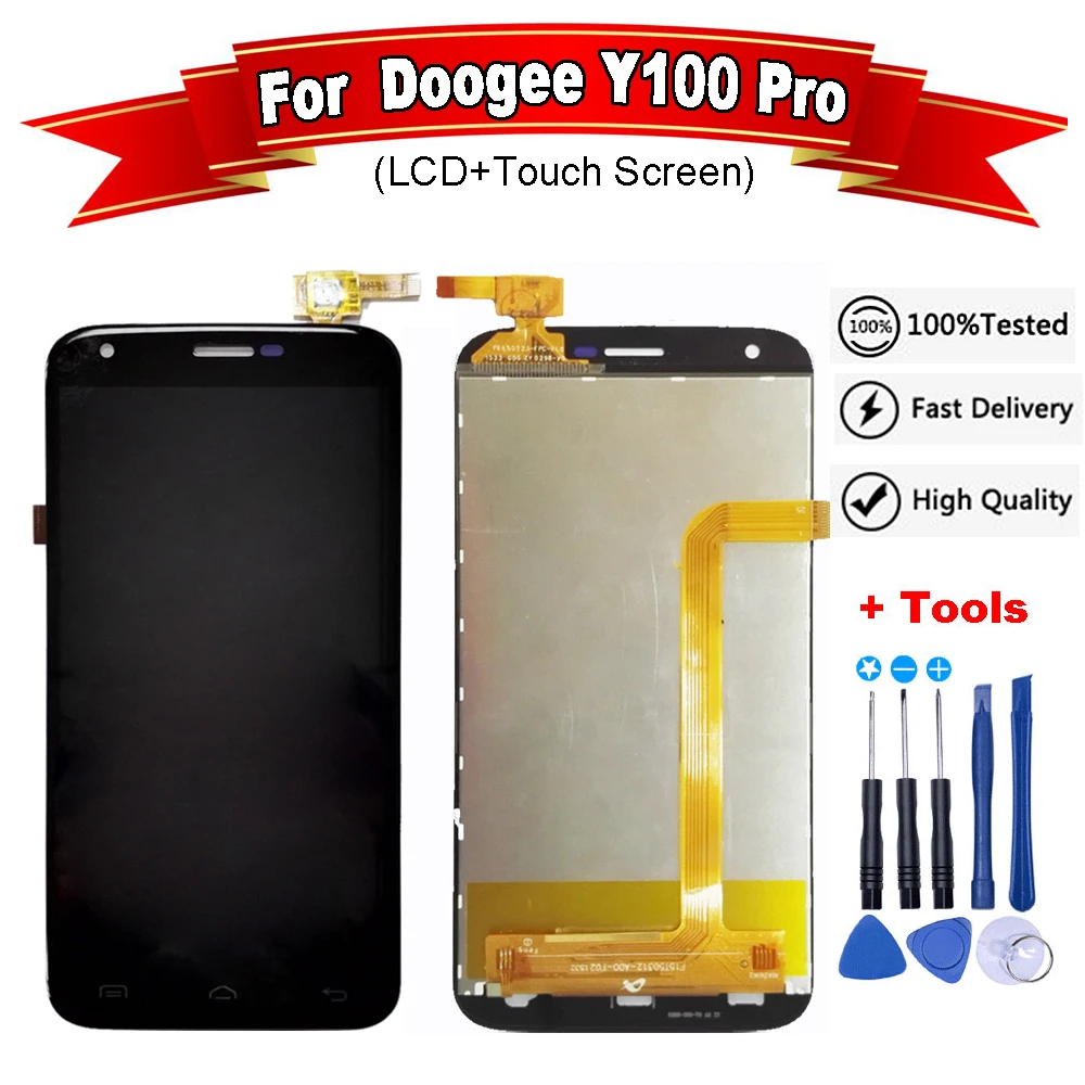 

For Doogee Valencia 2 Y100 Pro LCD Display Screen +Touch Glass Digitizer Assembly Replacement Y100 Pro