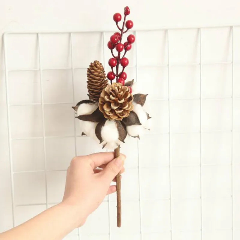 

Artificial Natural Cotton Flowers Bride Bouquet Home Decoration Scrapbooking DIY Supplies 19051302