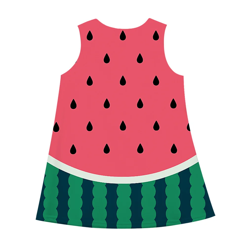 

5 6 7 8 9 Years Girls Dress Fashion Print Sleeveless Kids Dresses for Girls Summer 2019 Baby Clothing Beautiful Princess Dress