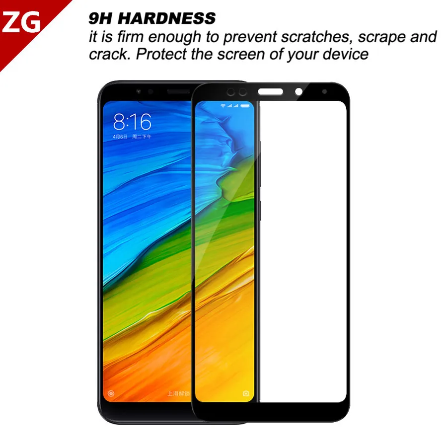 ZG 9 H полное покрытие закаленное Стекло для Xiaomi Redmi 6 6A Pro Note 4 4x 5A премьер 5 плюс