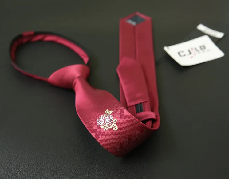 Корейский модельер высокого качества для мальчиков и девочек Дети узкие тонкие галстуки 5 см галстук вышивка с молнией 30 шт./лот