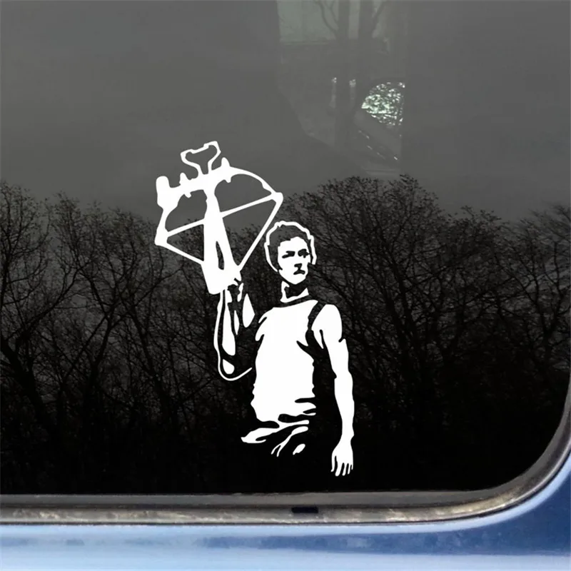 Daryl Dixon of The Ходячие мертвецы высечка виниловая наклейка/наклейка для окна