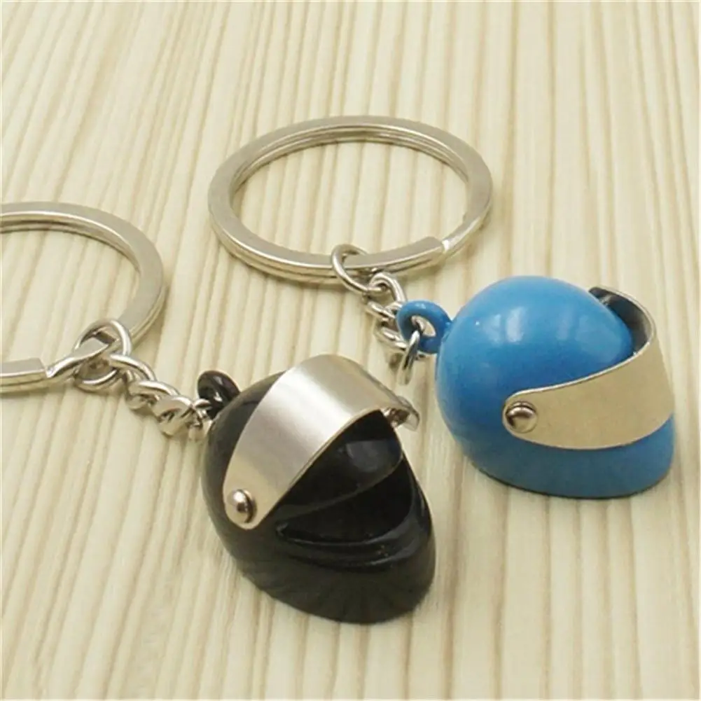 

Hot Original Car Key Chains Innovative Gift Emulational Safety Helmet Shape Key Chains Motor Helmet Car Key Chains Pendant