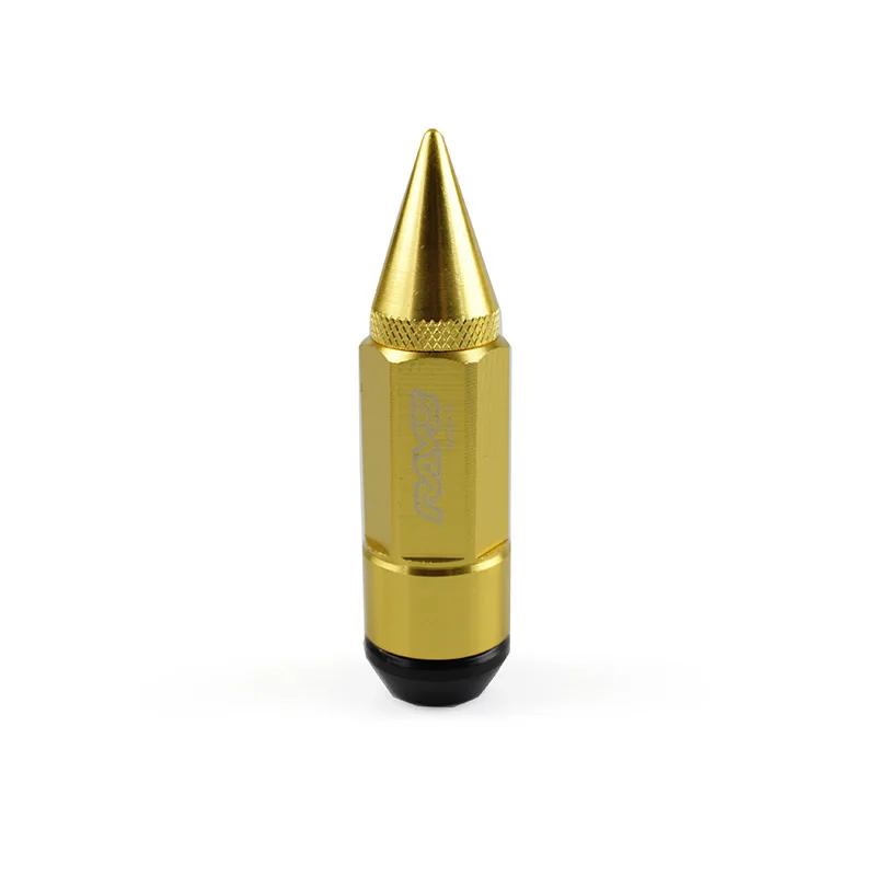 RASTP- Aluminum Alloy RAYS Racing Composite Nut Anti Theft Steel Head Lock Wheel Lug Nut Bolt With Spikes RS-LN038 - Название цвета: Gold