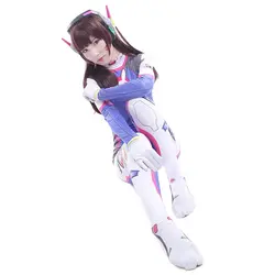 Игры ВЛ D. va Косплэй костюм DVA Косплэй Hana песня пикантные 3D Зентаи взрослых комбинезон Хэллоуин женский боди женские шт комбинезон