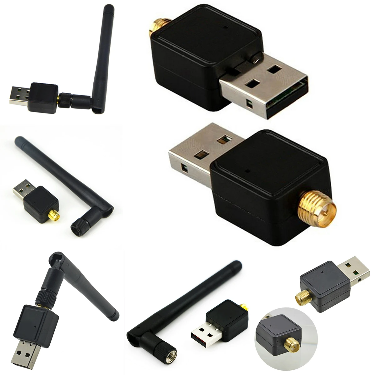 2.4 GHz USB 2.0 Wireless Wifi Adapter With Antenna 150mbps USB Ethernet Adapter Network Card Wi-fi Receiver