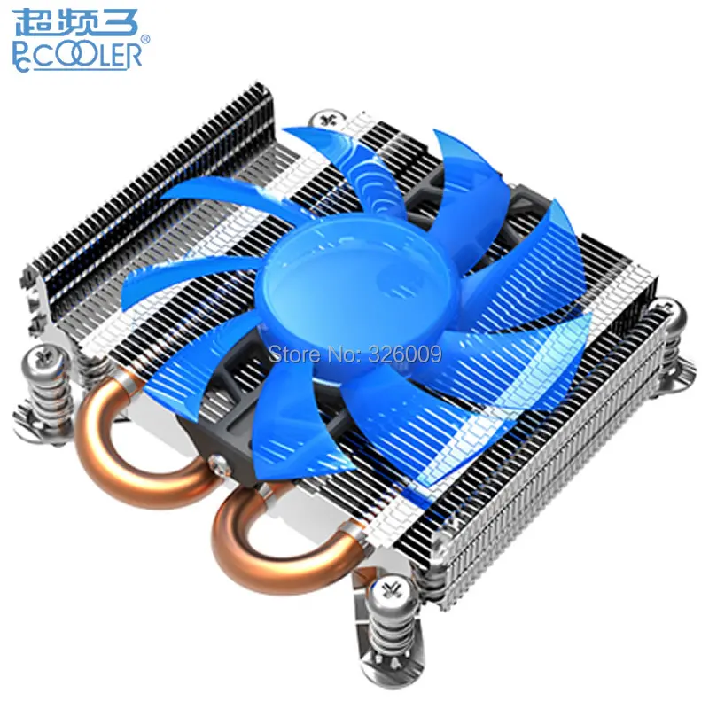 

Ultra-thin 27mm, Pure Copper base, 4pin PWM 80mm fan, 2 heatpipe, for HTPC & 1U mini case, CPU cooling fan, PcCooler S85