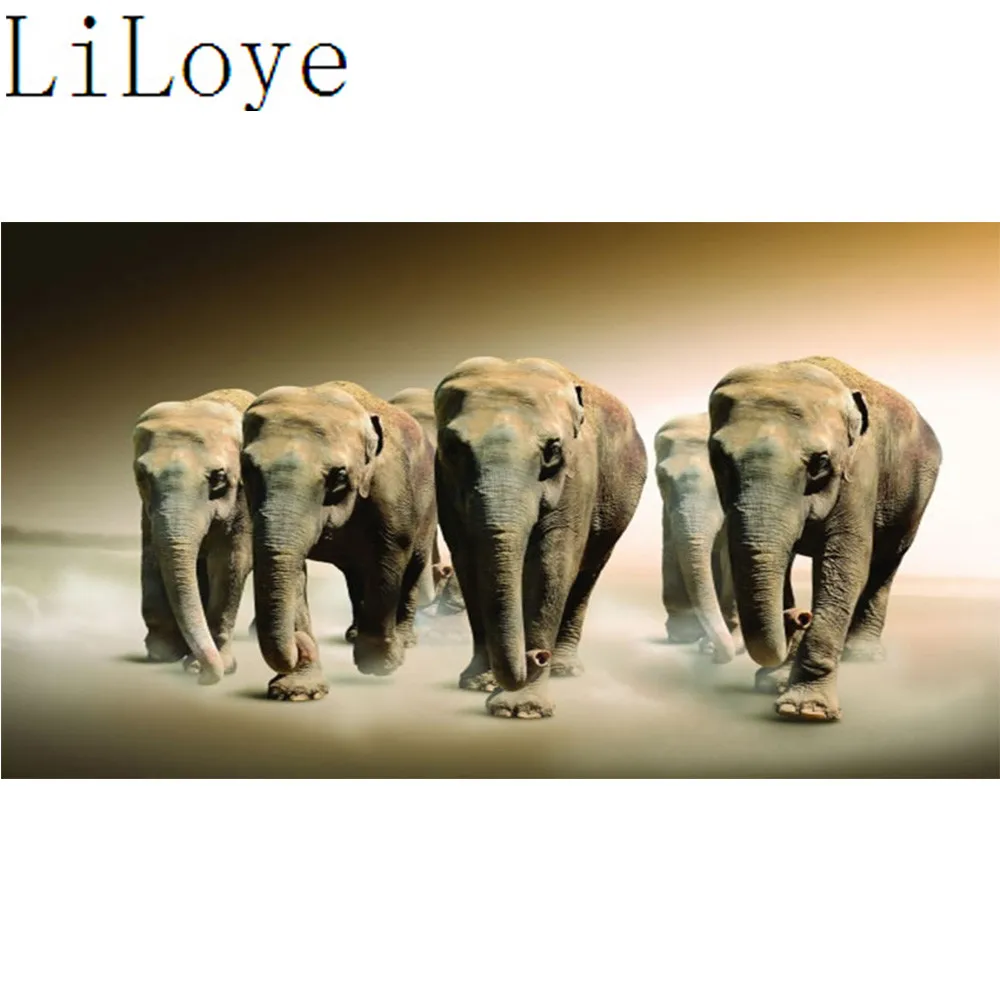 

LI LOYE 5D Diamond Painting Cross Stitch Animal elephant Diamond Mosaic Rhinestones Decor Paintings Diamond Embroidery icon RT66
