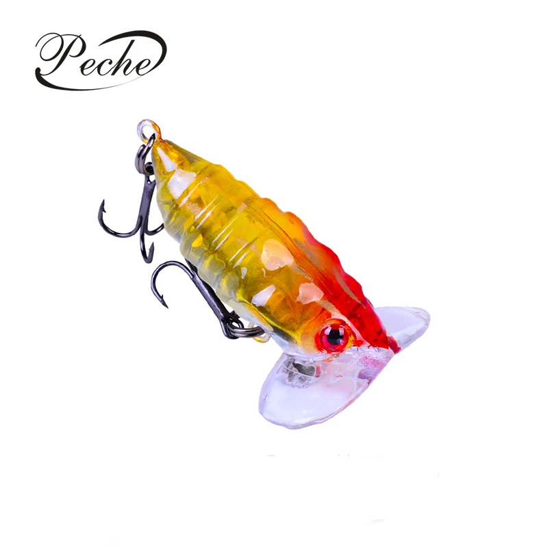 Popper Fishing Bait Lure Life-like Cicada Bass Baits Floating Topwater Lure
