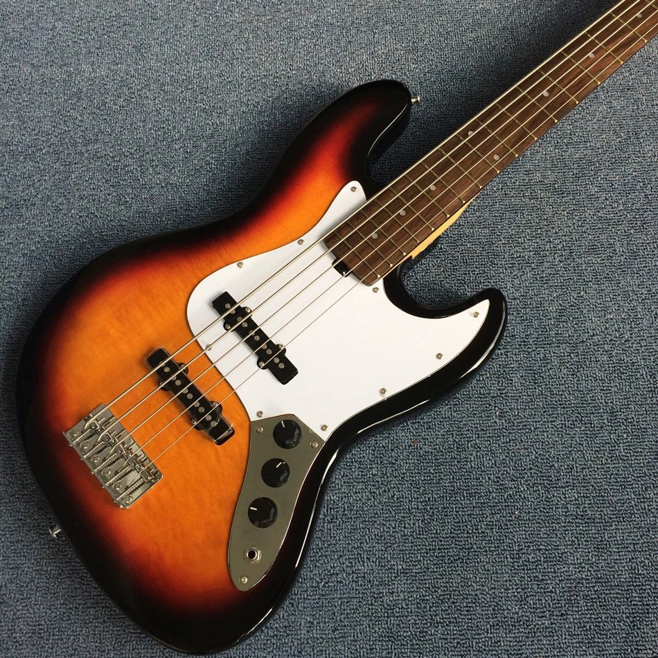 Buy Best Bass Top quality Rick 5 strings Electric Bass guitar, Free shipping