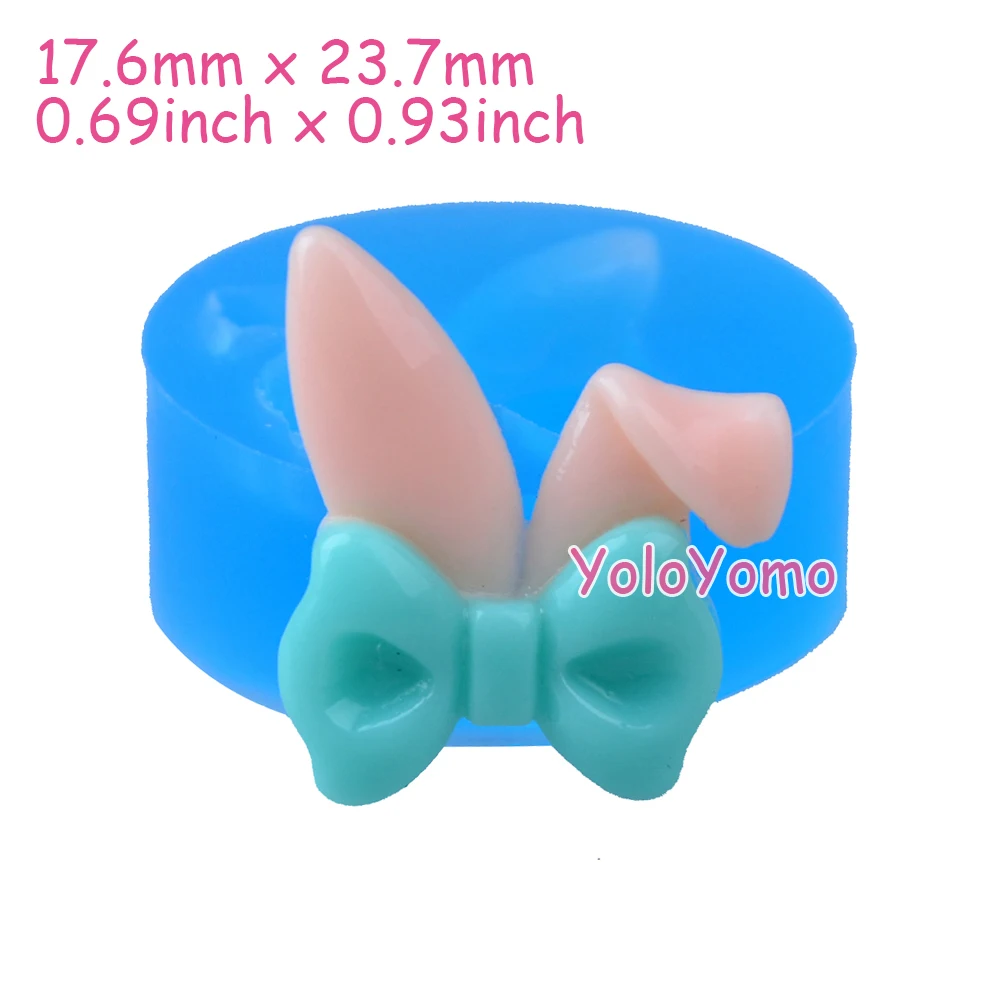J302YL-23-7mm-Easter-Rabbit-Bunny-Bow-Ears-Silicone-Push-Mold-Cake-Topper-Fondant-Sugarcraft-Jewelry