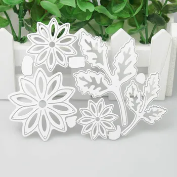 

Flowers Leaves Metal Cutting Die Stencils Template for Scrapbooking Paper Album Cards Gift Decor Knife Punch Mold Die Cut New