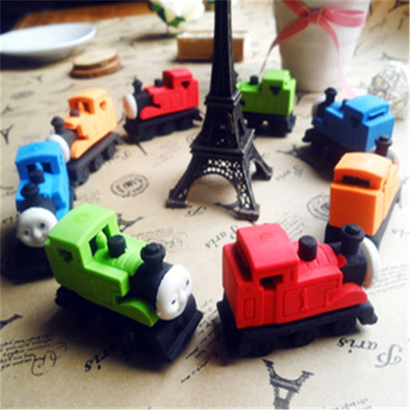 

DL SY03 wholesale Student Award Korean stationery lovely Thomas modeling steam train creative DIY eraser
