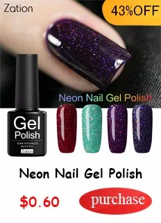Zation-Neon-Pigment-Glitter-Sticker-Shining-Gel-Nail-Polish-Base-and-Top-Needed-Nails-Painting-Manicure