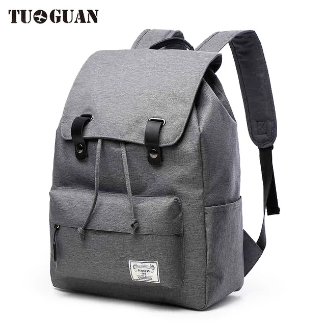 

TUGUAN Canvas Fashion Backpack Women Men Casual Middle School Student Bags Large Capacity Laptop Bag