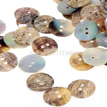 Lot de 200 boutons de couture en nacre de 15mm, pour la couture, l'artisanat, la fabrication de bijoux, le tricot, 7NK93