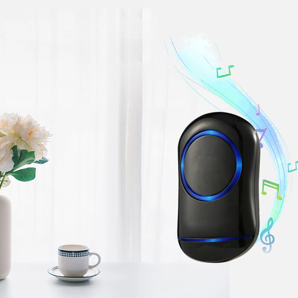 

EU/US Plug Home Security Welcome Wireless Doorbell Smart Door Garage Ring Alarm Smart Doorbell Waterproof Electronic Doorbell