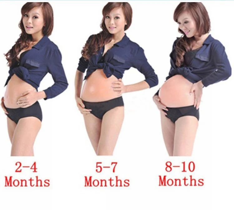 1 X Artificial Fake Silicone Pregnant Belly Baby Bump Doll Pregnancy 2 4 Months 5 7 Months 8 10 Months 3 Types Silicone Pregnant Fake Silicone Pregnant Bellysilicone Pregnant Belly Aliexpress