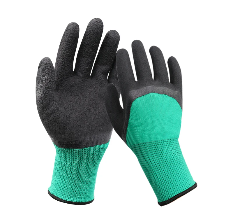 10 пар пенопласта полувисячие защитные перчатки защита рук устойчивые к порезам прочные дышащие зеленые ядро черные резиновые рабочие