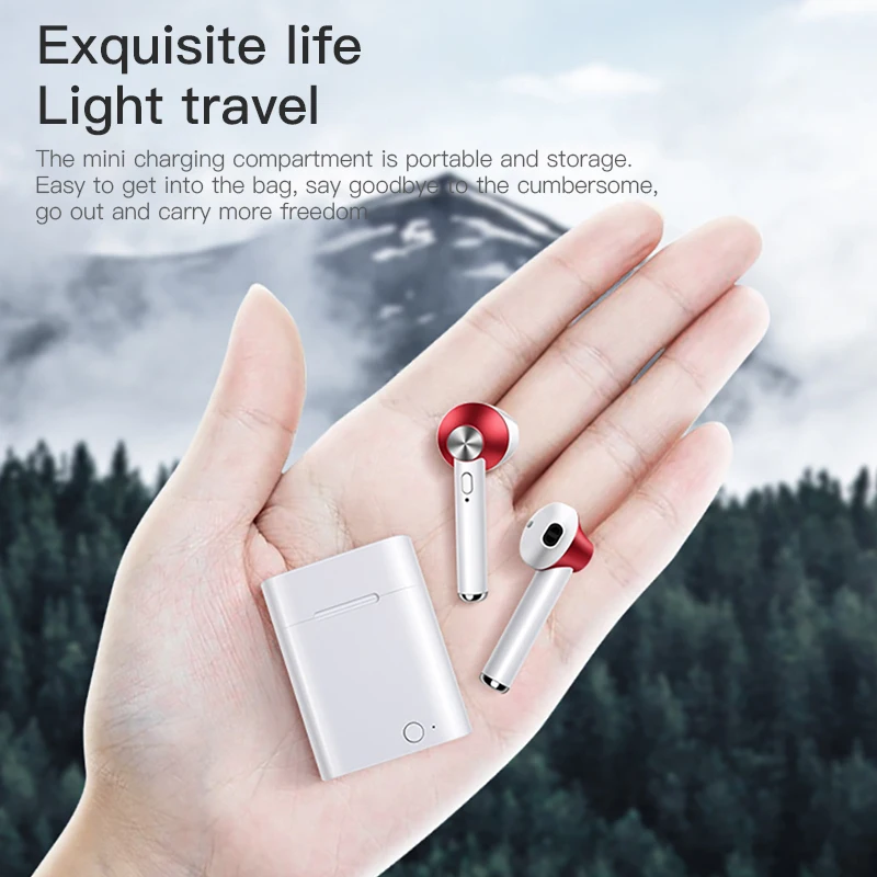  ACCEZZ TWS Bluetooth Earphone Wireless Earphones IPX5 Waterproof Stereo Button Control In Ear Headset For iphone X Mobile Phone