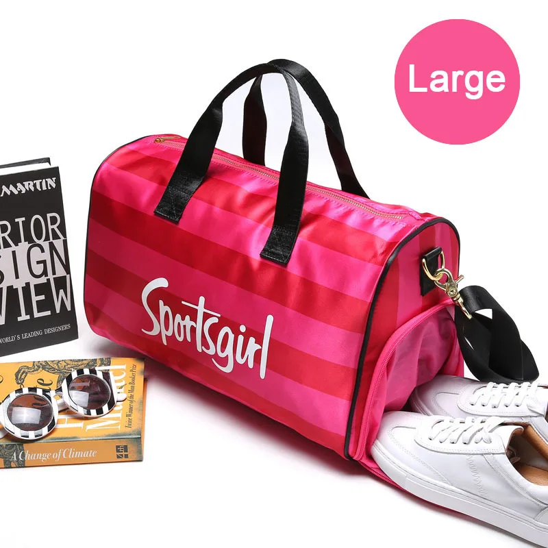 Женская спортивная сумка с вышитыми буквами для фитнеса и йоги, спортивная сумка для девушек, спортивная сумка для женщин, спортивная сумка - Цвет: Shoes bag Large