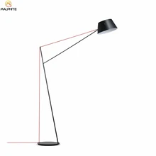 Скандинавские черные напольные светильники, гостиная, спальня, современная настольная светодиодная лампа, домашний деко, люминария, длинная рука, напольный светильник