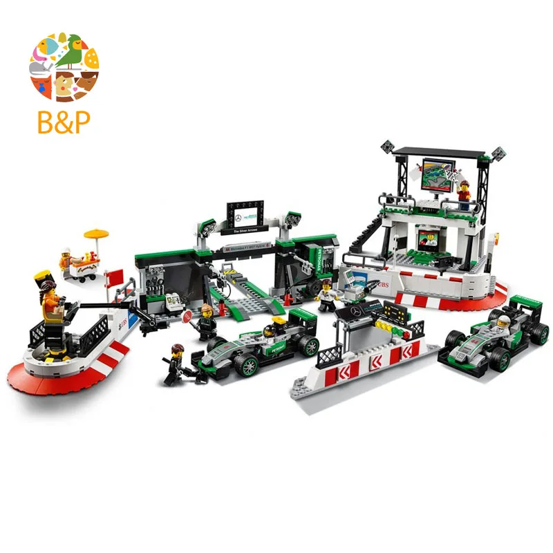 

lepin Legoing 75883 1016pcs Technic Series The Speed Champions AMG PETRONAS Building Blocks Educational Toys For Children 28006