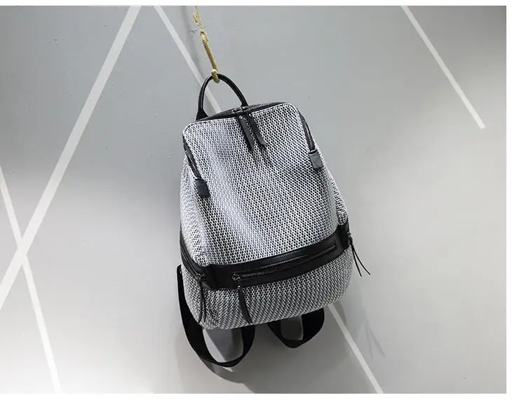 Rdywbu Большой Вместительный школьный рюкзак для девочек-подростков модный рюкзак женская нейлоновая дорожная сумка рюкзак Bolsa B202 - Цвет: Серый