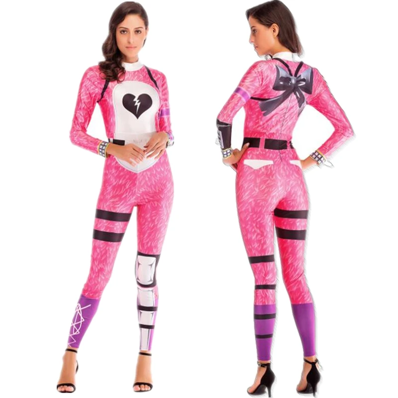 

Game Cosplay Costume Bear Panda CUDDLE Fireworks Team Leader Zentai Bodysuit Jumpsuits Halloween
