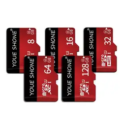 Бесплатная доставка micro sd карта 8 Гб 16 Гб красные карты памяти SDXC/SDHC micro sd 32 Гб 64 Гб 128 ГБ Мини карта памяти TF Class 10 картао де memoria