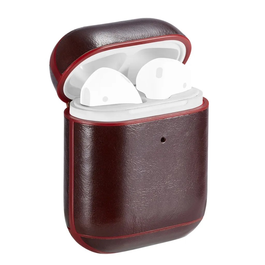 VOBERRY Air Pods кожаный чехол для Airpods Bluetooth защитный чехол для Airpods милый чехол для Air Pods Наушники Аксессуары