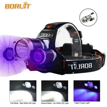 Высокая мощность УФ-Фара 5000 люмен светодиодный Cree XML T6 светодиодный рыболовный светильник 18650 перезаряжаемая USB головная лампа Головной фонарь вспышка светильник фонарь