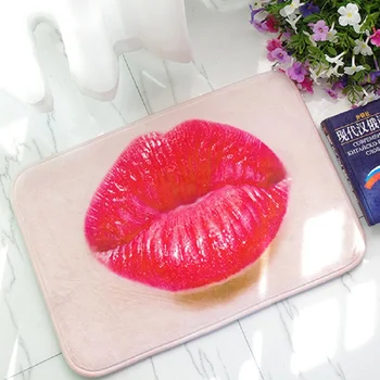 

Personality Carpet Fleece 3D Lips Mats Digital Printing Carpets For Living Room Door Mats Colorful Pattern Tapete Vloerkleed