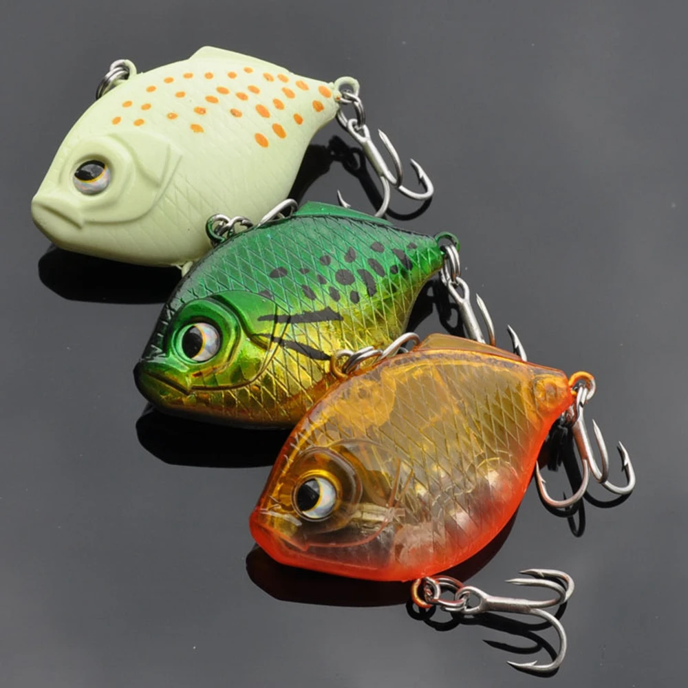 

1 Pcs VIB Fishing Lures Wobbler Sinking Fishing Tackle Vibration Artificial Bait Bass Baits Rattlin #10 Hooks