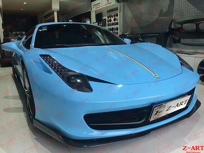 Z-ART полный комплект кузова из углеродного волокна для Ferrari 458 высокое качество углеродное волокно aerokit для Ferrari 458 углеродное волокно аэродинамический комплект