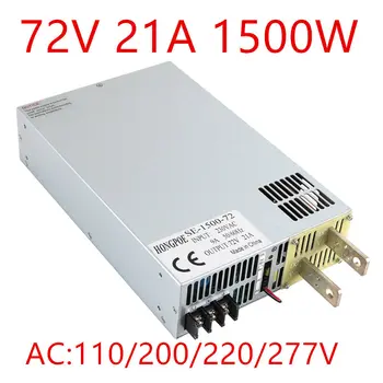 

1500W 21A 72V power supply 0-72v Adjustable power AC-DC High-Power 72V PSU 0-5V analog signal control SE-1500-72